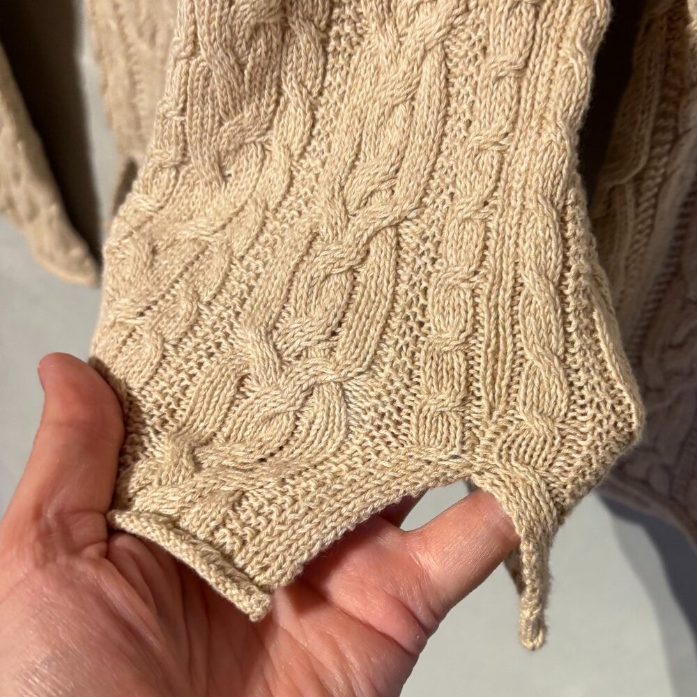 $$SOLD$$ Lauren Ralph Lauren Women's Crew Cream Sweater Size L - Picture 10 of 11